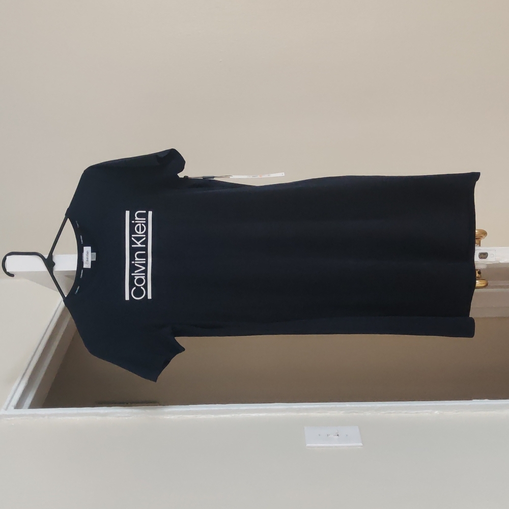 NWT Calvin Klein Navy T-shirt Dress